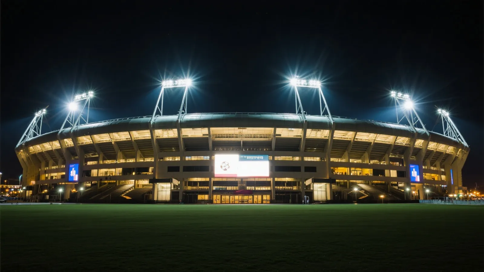FIFA世界杯夜间球场氛围图